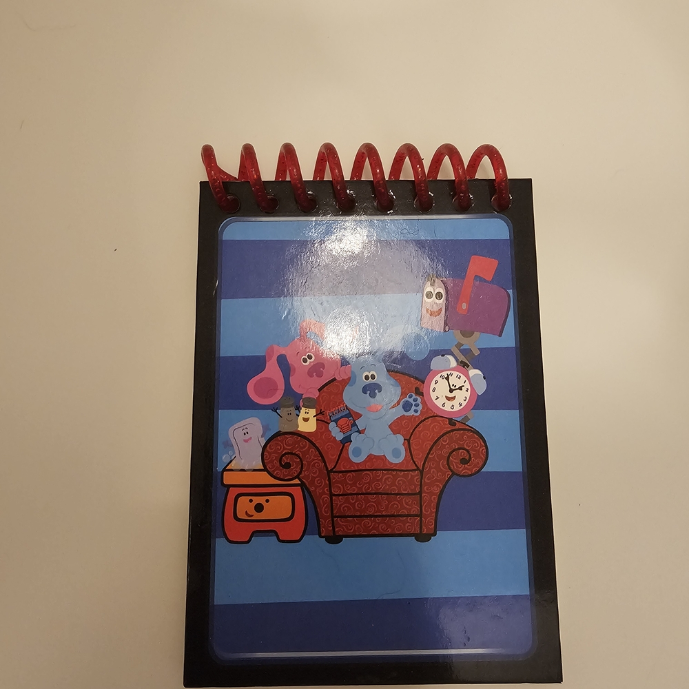 Blue and Red Spiral Notebook With Reusable Pages